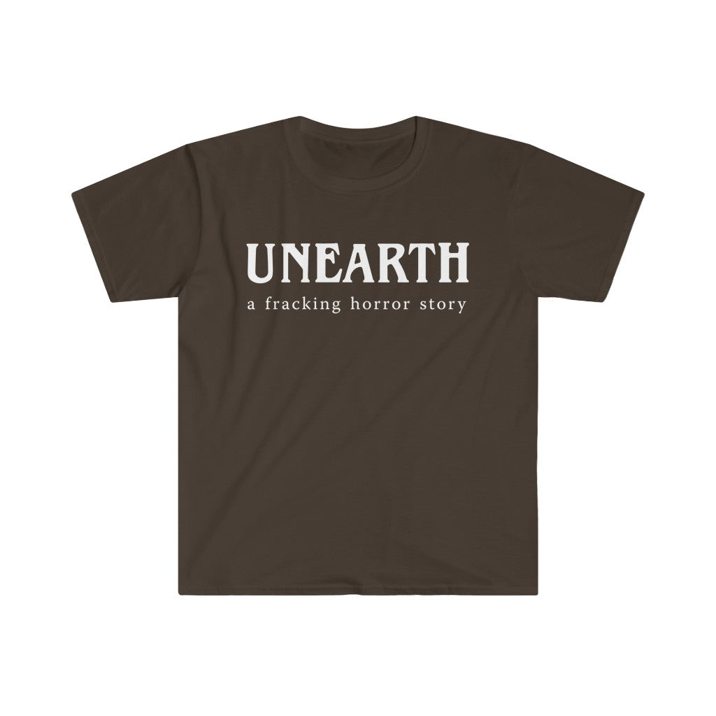 Unearth White Logo Men's Fitted Short Sleeve Tee