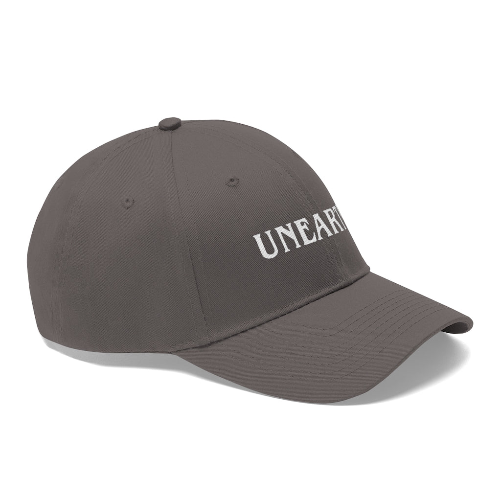 Unearth White Logo Unisex Twill Hat