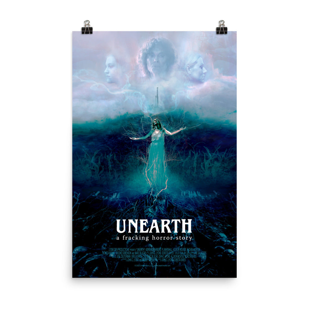 Unearth Official Movie Poster, Unframed with Semi-glossy finish